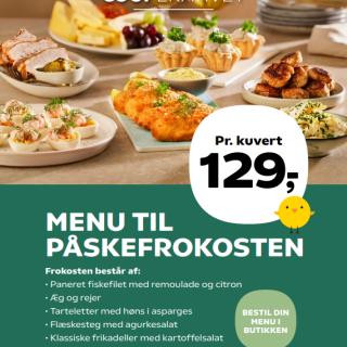 Påskefrokost menu
